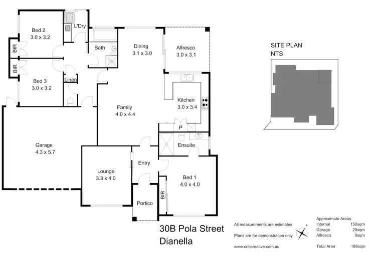 Floorplan of Homely house listing, 30B Pola Street, Dianella WA 6059