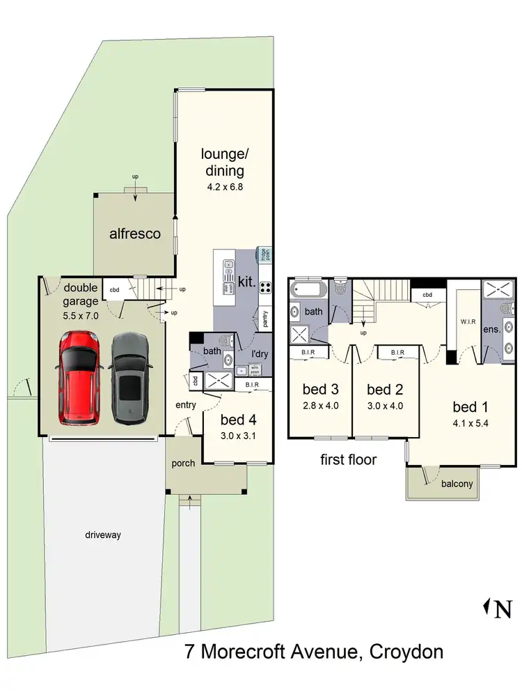 Floorplan of Homely house listing, 7 Morecroft Avenue, Croydon VIC 3136