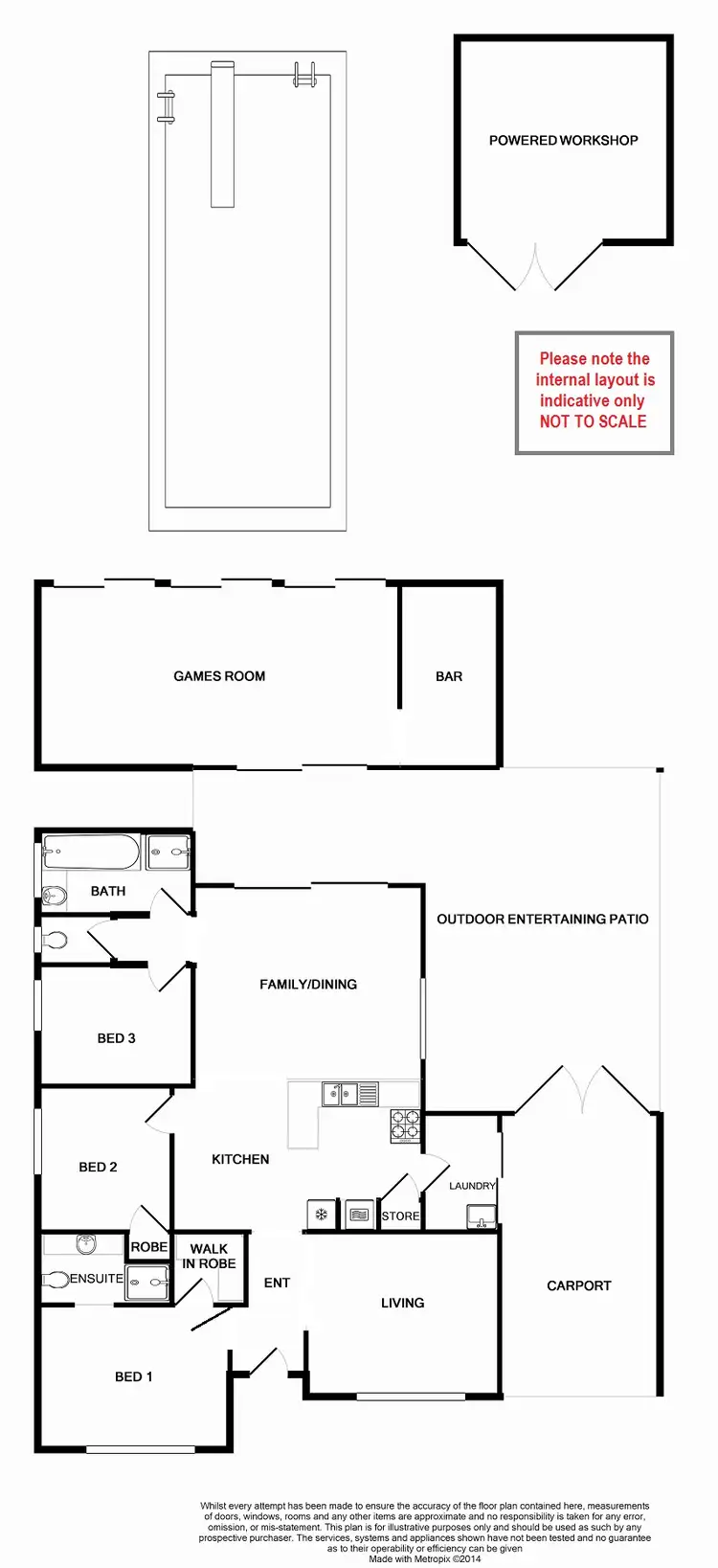 Floorplan of Homely house listing, 190A Ferndale Crescent, Ferndale WA 6148