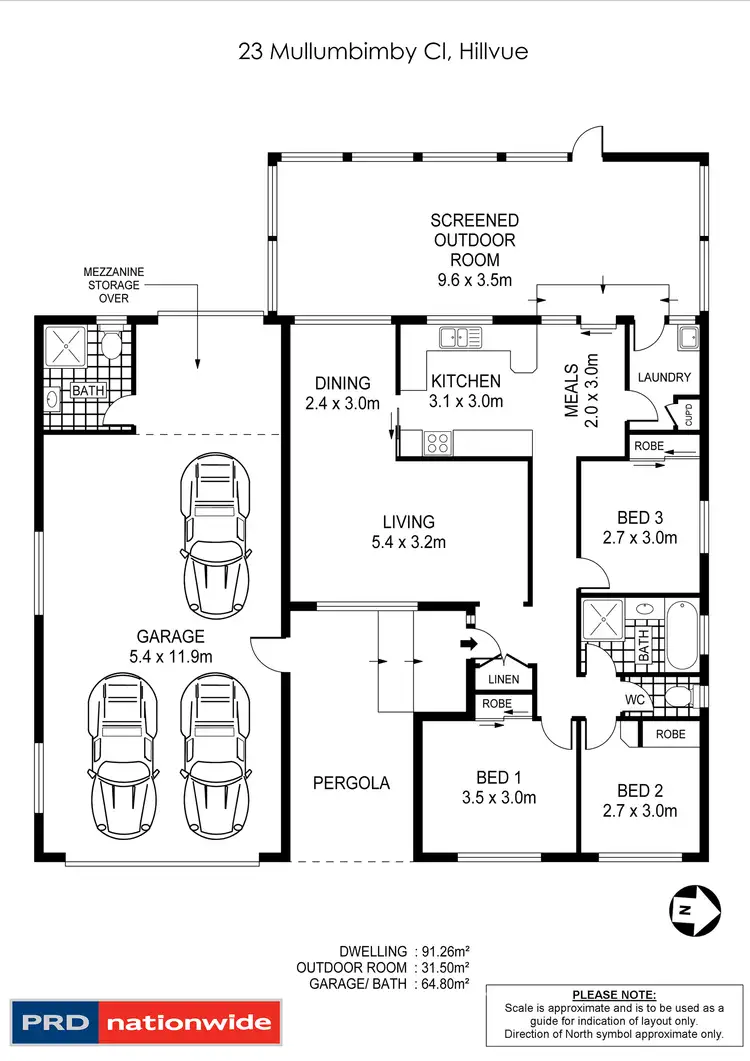 Floorplan of Homely house listing, 23 Mullumbimby Close, Tamworth NSW 2340