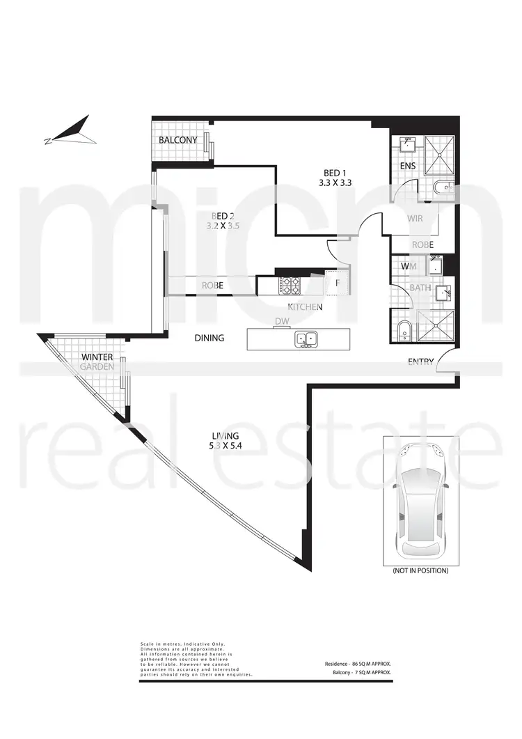 Floorplan of Homely apartment listing, 3308/100 Harbour Esplanade, Docklands VIC 3008