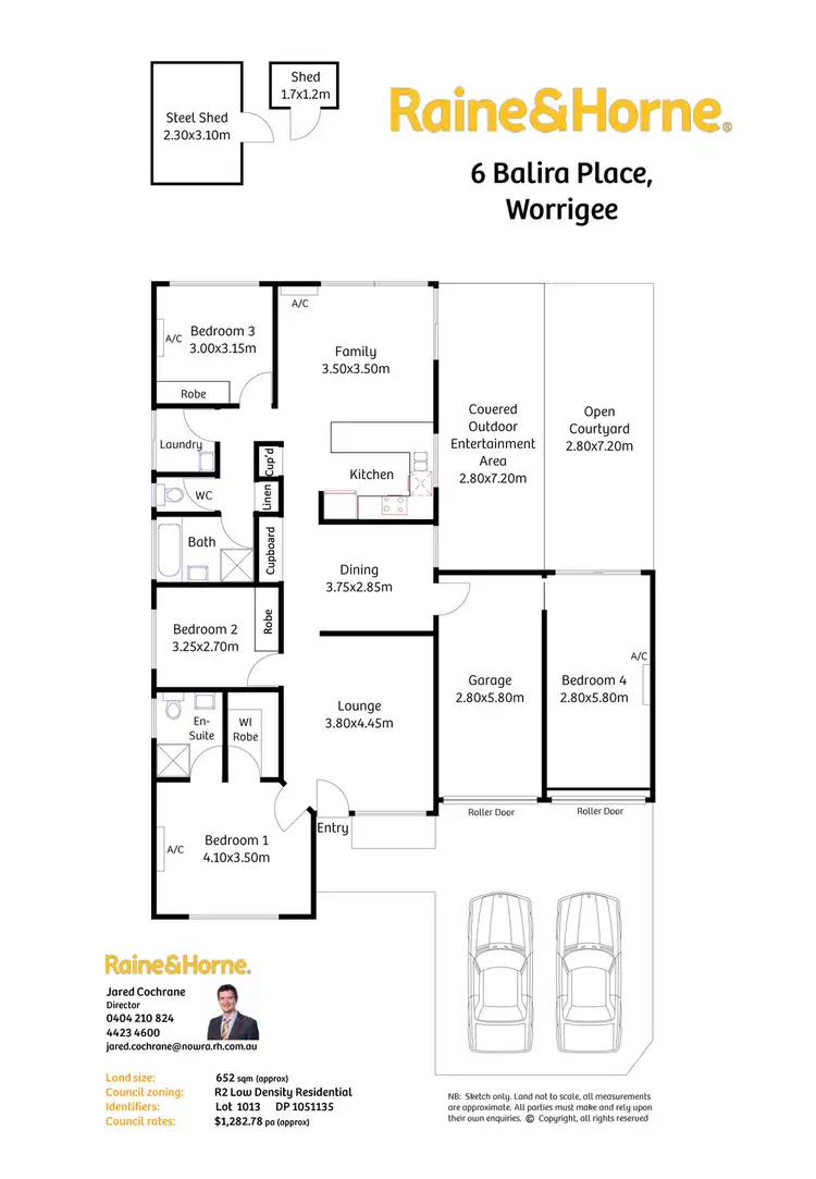Floorplan of Homely house listing, 6 Balira Place, Worrigee NSW 2540