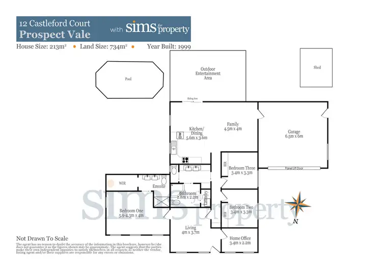 Floorplan of Homely house listing, 12 Castleford Court, Prospect Vale TAS 7250