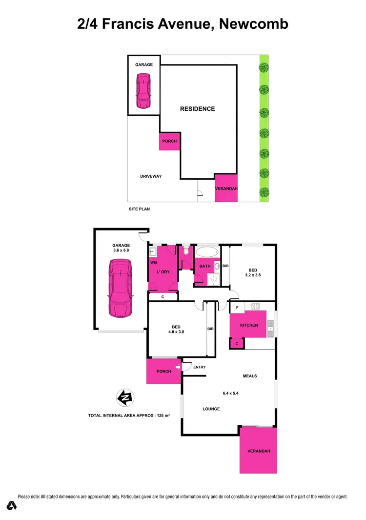 Floorplan of Homely unit listing, 2/4 Francis Avenue, Newcomb VIC 3219