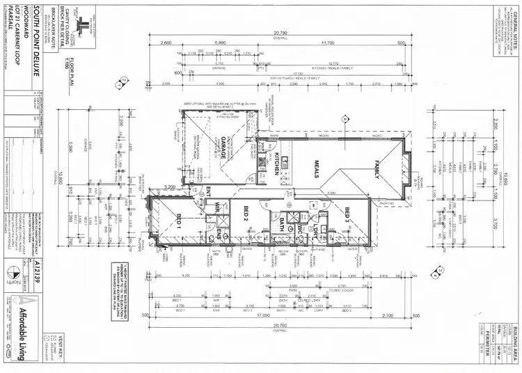 Floorplan of Homely house listing, 23 Cabernet Loop, Pearsall WA 6065