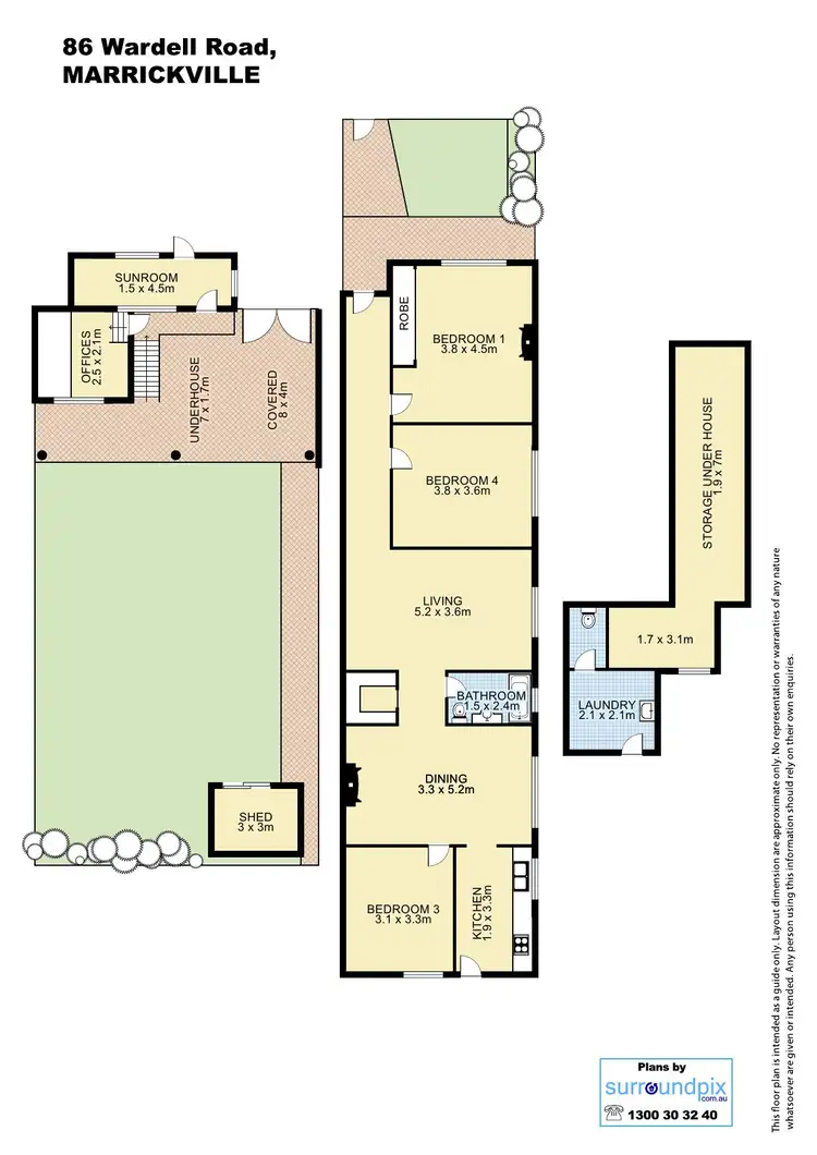 Floorplan of Homely house listing, 86 Wardell Road, Marrickville NSW 2204