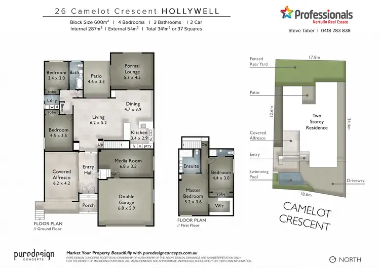 Floorplan of Homely house listing, 26 Camelot Crescent, Hollywell QLD 4216