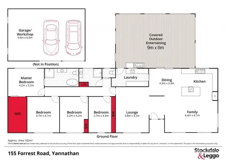 Floorplan of Homely house listing, 155 Forrest Road, Yannathan VIC 3981