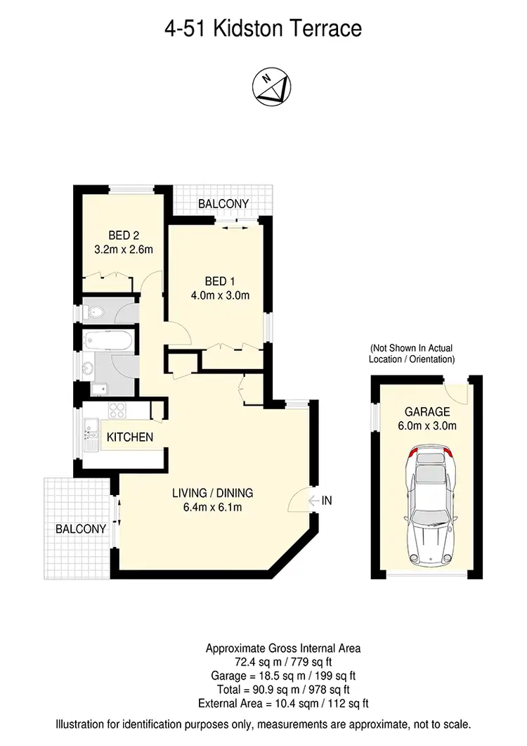 Floorplan of Homely unit listing, 4/51 Kidston Terrace, Chermside QLD 4032