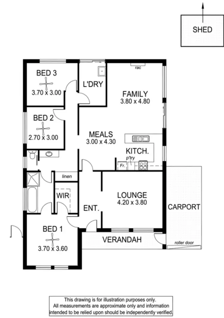 Floorplan of Homely house listing, 27 Erebus Circuit, Morphett Vale SA 5162