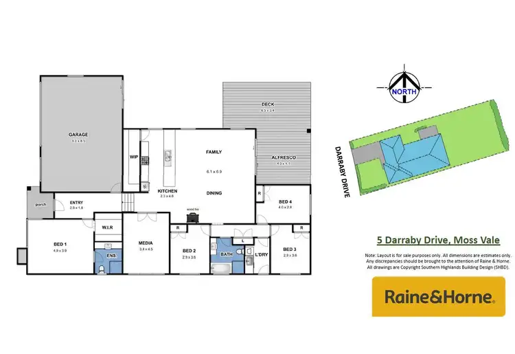 Floorplan of Homely house listing, 5 Darraby Drive, Moss Vale NSW 2577
