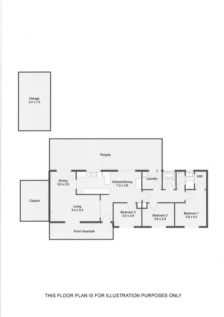 Floorplan of Homely house listing, 23 GILBERT DRIVE, Naracoorte SA 5271