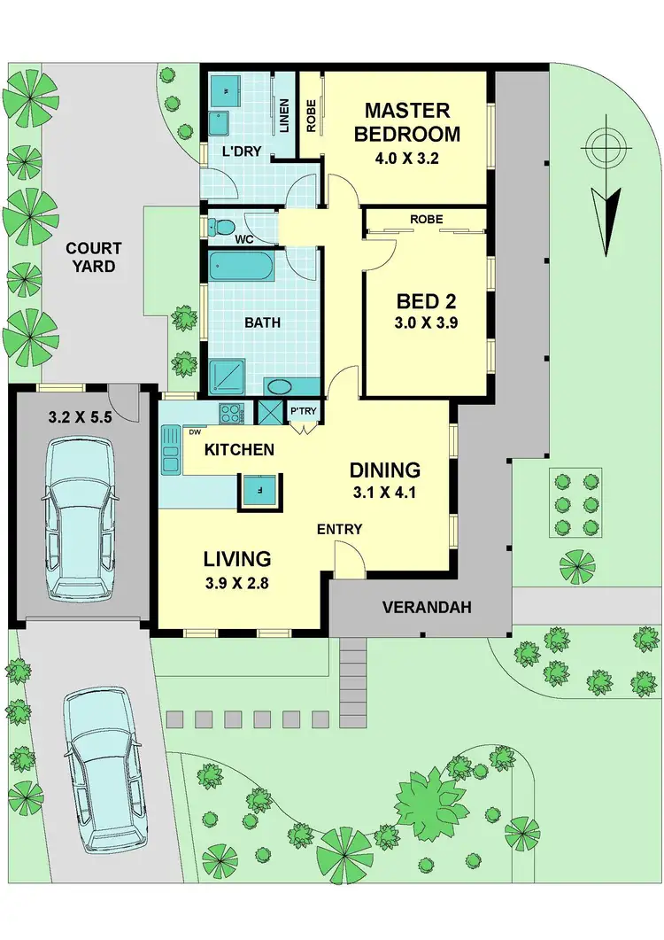 Floorplan of Homely villa listing, 1/7 Derry Street, Aberfeldie VIC 3040