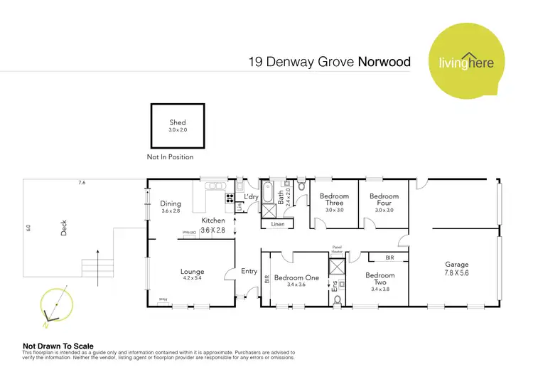 Floorplan of Homely house listing, 19 Denway Grove, Norwood TAS 7250