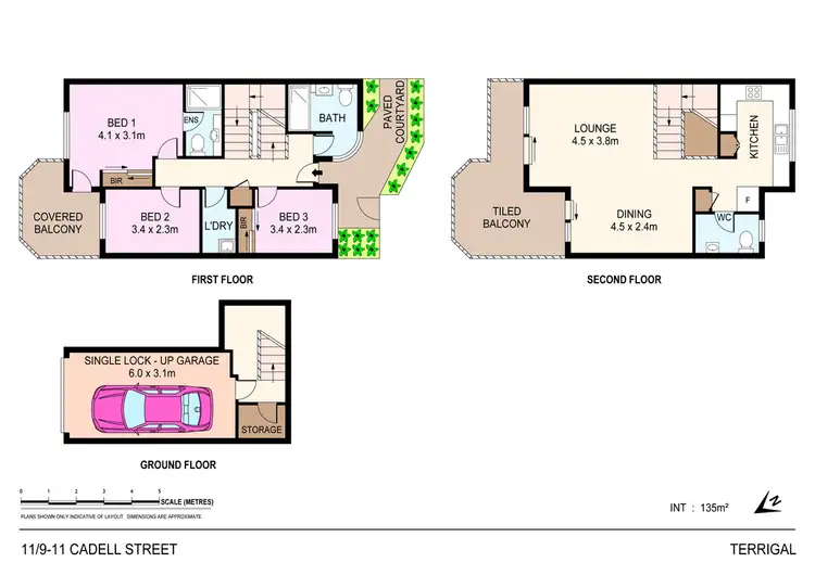Floorplan of Homely townhouse listing, 11/9 Cadell Street, Terrigal NSW 2260