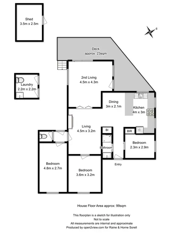 Floorplan of Homely house listing, 5 Punna Street, Dodges Ferry TAS 7173