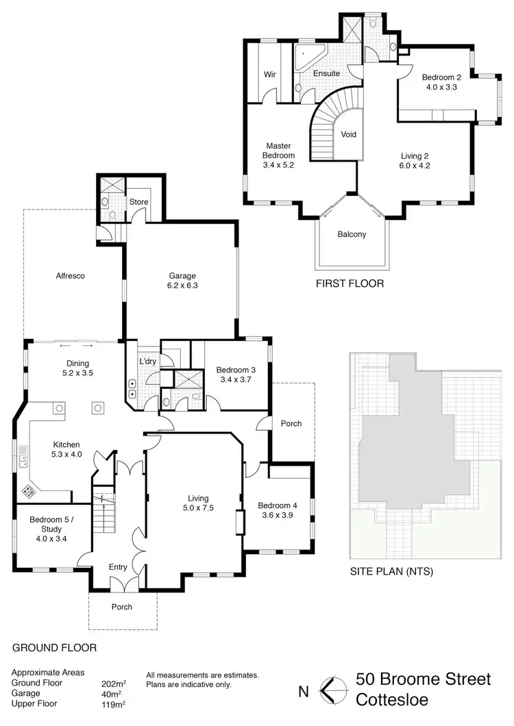 Floorplan of Homely house listing, 50 Broome Street, Cottesloe WA 6011