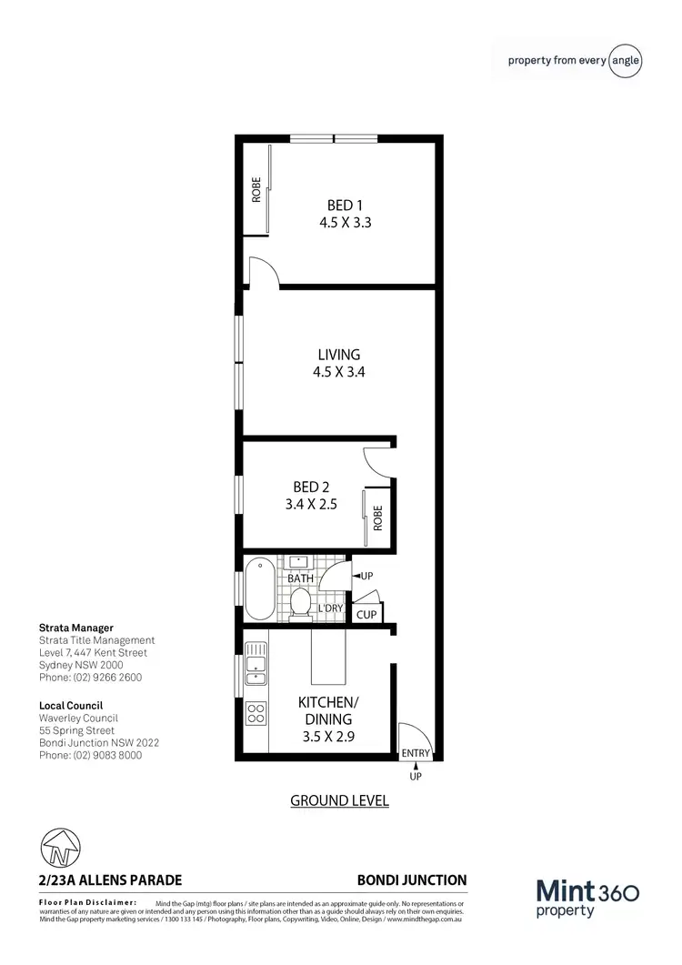Floorplan of Homely apartment listing, 2/23A Allens Parade, Bondi Junction NSW 2022