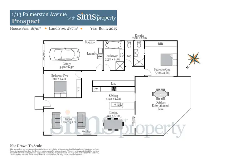 Floorplan of Homely house listing, 1/13 Palmerston Avenue, Prospect TAS 7250