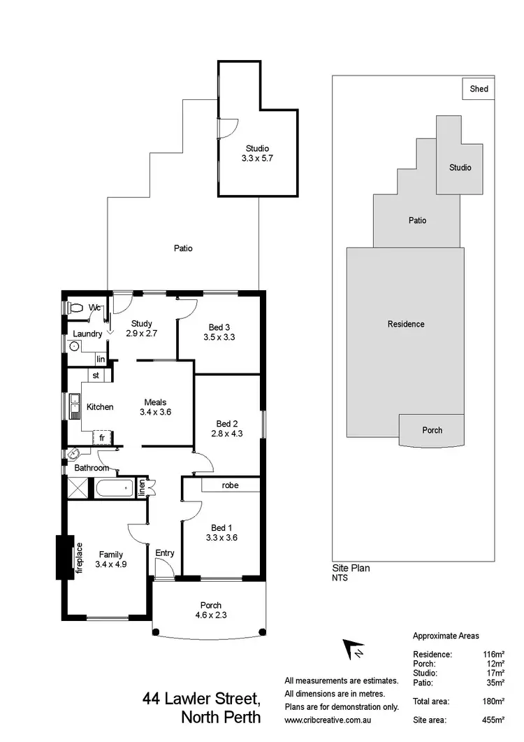 Floorplan of Homely house listing, 44 Lawler Street, North Perth WA 6006