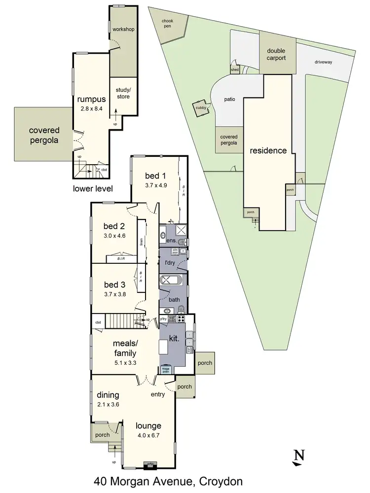 Floorplan of Homely house listing, 40 Morgan Avenue, Croydon VIC 3136