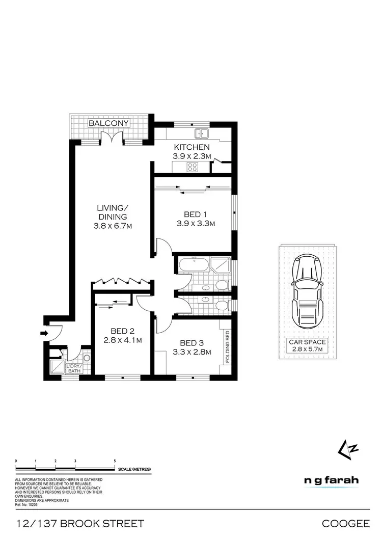 Floorplan of Homely apartment listing, 12/137 Brook Street, Coogee NSW 2034