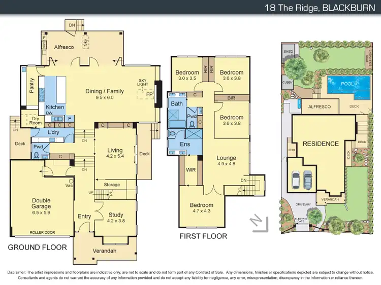 Floorplan of Homely house listing, 18 The Ridge, Blackburn VIC 3130
