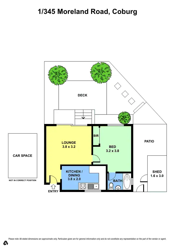Floorplan of Homely apartment listing, 1/345 Moreland Road, Coburg VIC 3058