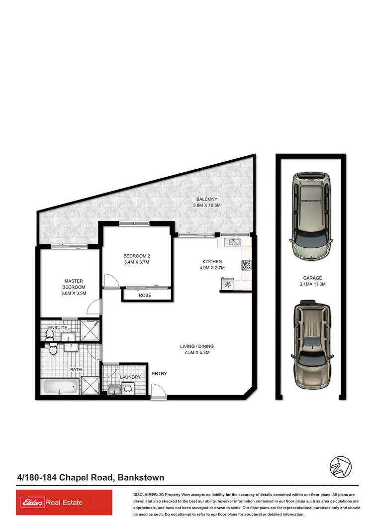 Floorplan of Homely unit listing, 4/180 Chapel Road, Bankstown NSW 2200