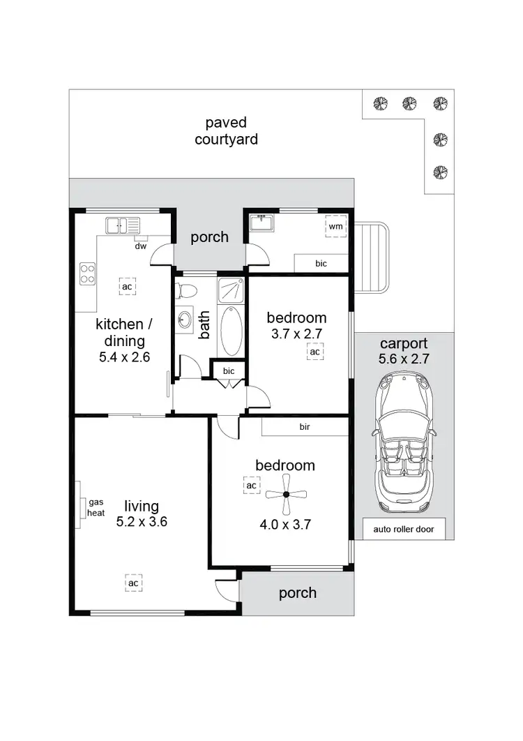 Floorplan of Homely unit listing, 4/157 Cross Road, Westbourne Park SA 5041