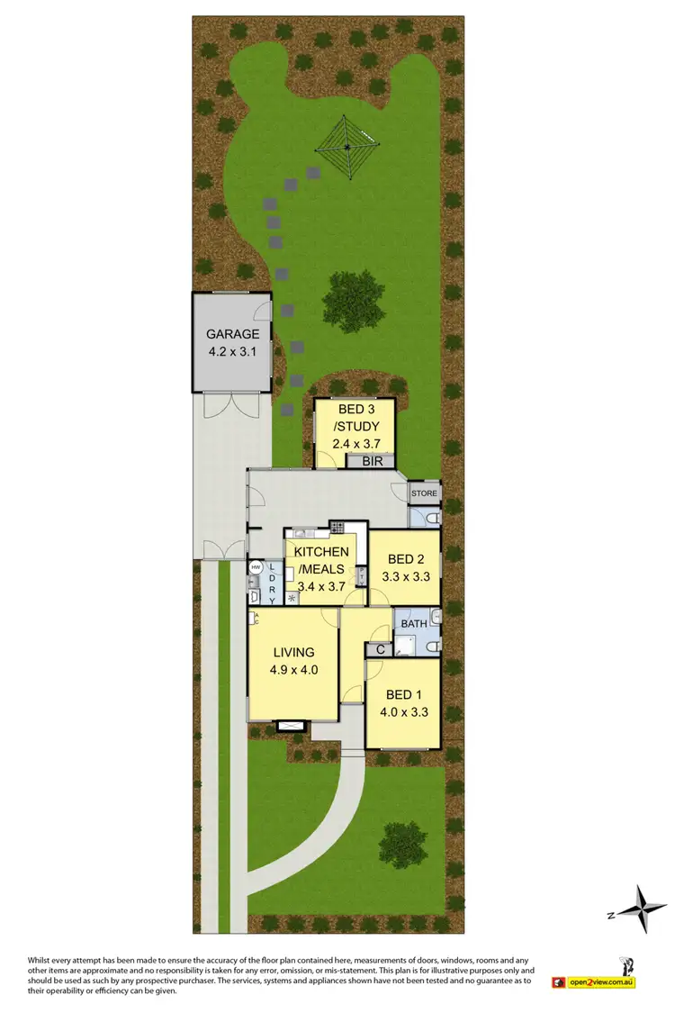 Floorplan of Homely house listing, 123 Severn Street, Yarraville VIC 3013