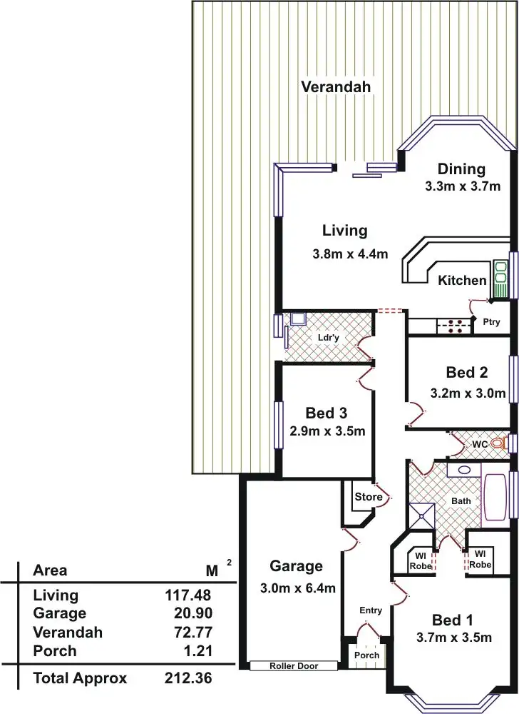 Floorplan of Homely house listing, 23 Lumsden Court, Evanston Park SA 5116