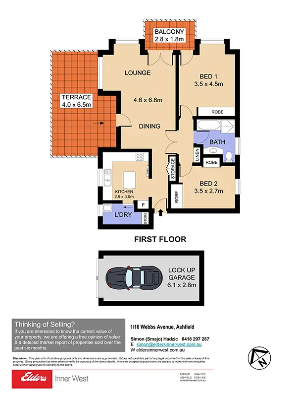 Floorplan of Homely unit listing, 1/16 Webbs Avenue, Ashfield NSW 2131