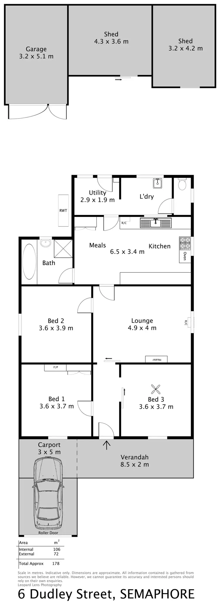 Floorplan of Homely house listing, 6 Dudley Street, Semaphore SA 5019
