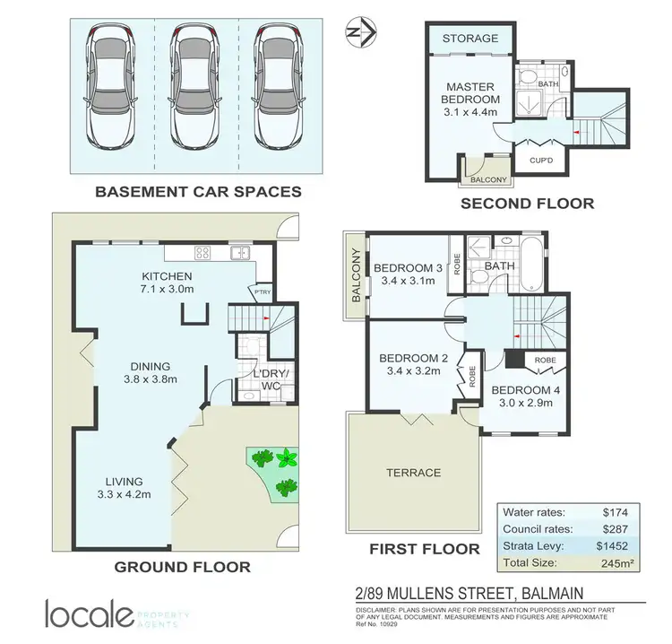 Floorplan of Homely townhouse listing, 2/89 Mullens Street, Balmain NSW 2041