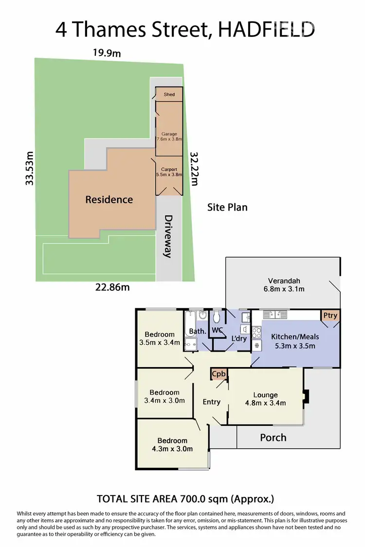 Floorplan of Homely house listing, 4 Thames Street, Hadfield VIC 3046