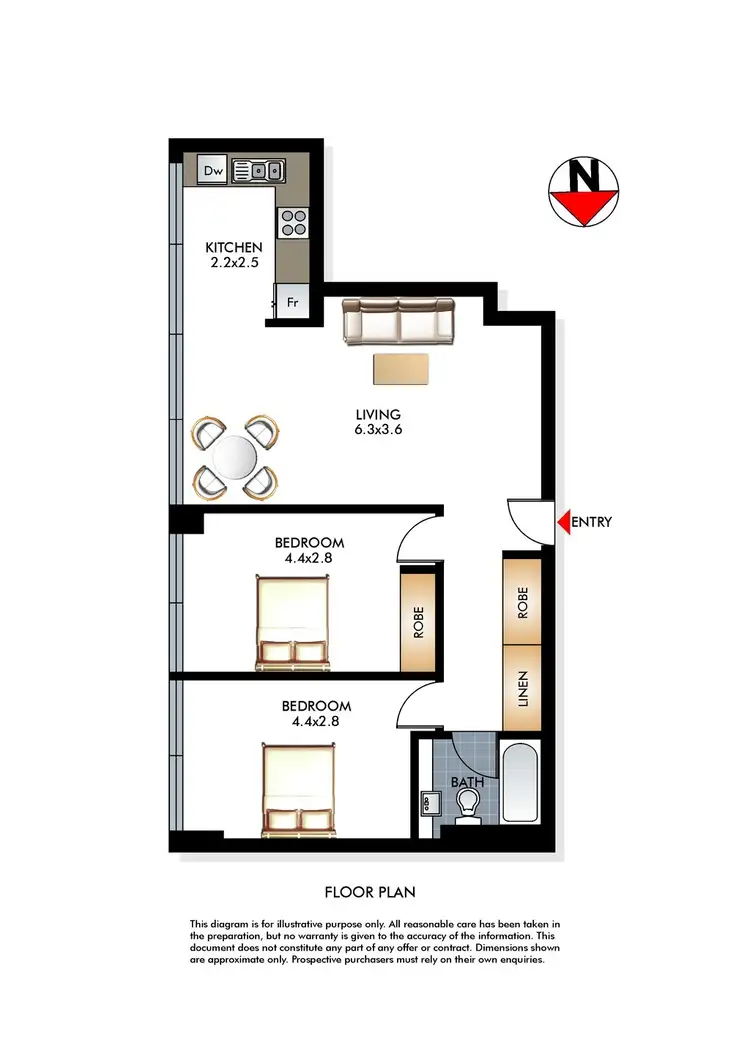 Floorplan of Homely apartment listing, 1200/38 College Street, Darlinghurst NSW 2010