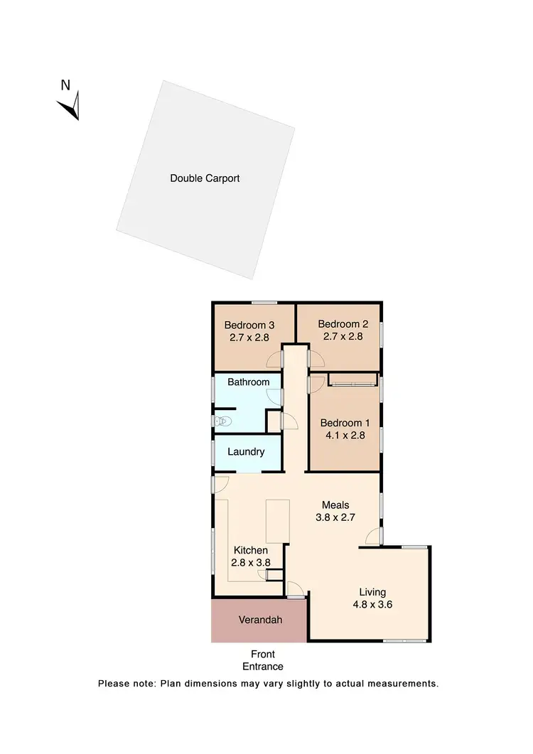 Floorplan of Homely house listing, 3 Frances Crescent, Ballarat East VIC 3350