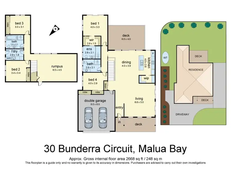 Floorplan of Homely house listing, 30 Bunderra Circuit, Malua Bay NSW 2536