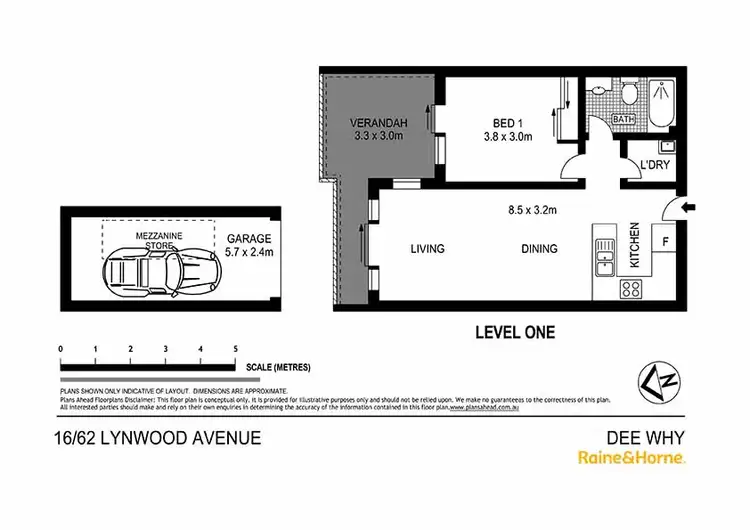 Floorplan of Homely unit listing, 16/62 Lynwood Avenue, Dee Why NSW 2099
