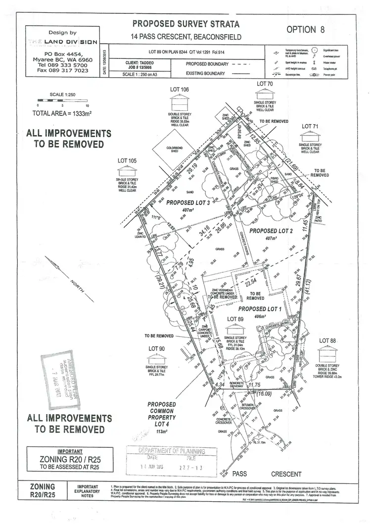 Floorplan of Homely land listing, 14C Pass Crescent, Beaconsfield WA 6162