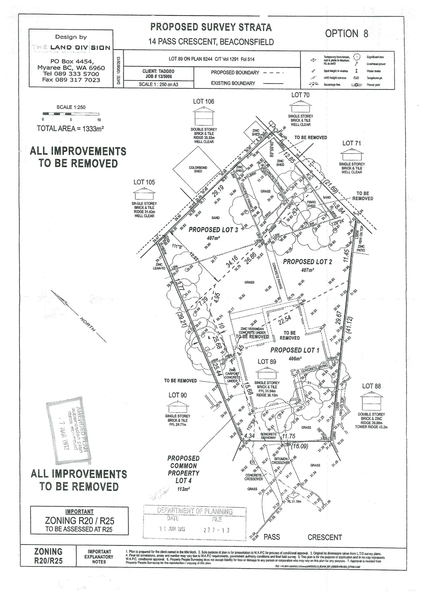 Floorplan of Homely land listing, 14C Pass Crescent, Beaconsfield WA 6162