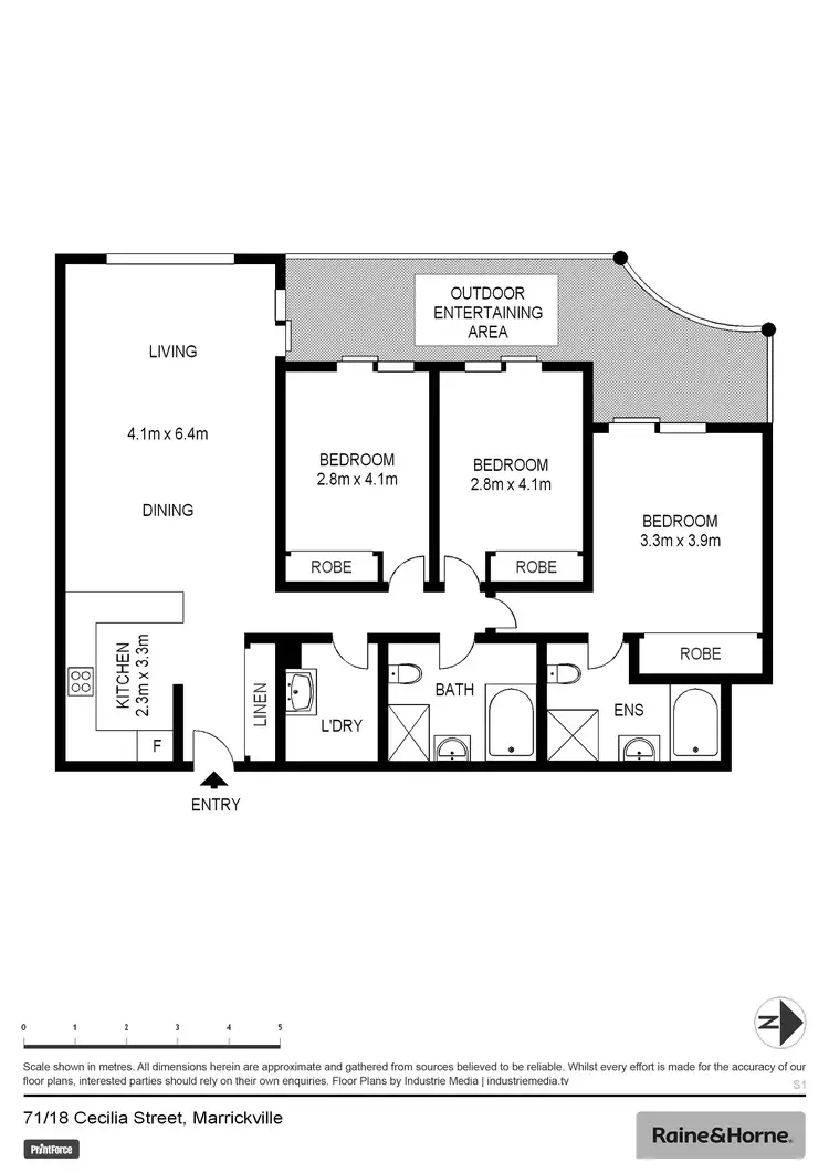 Floorplan of Homely apartment listing, 71/18 Cecilia Street, Marrickville NSW 2204