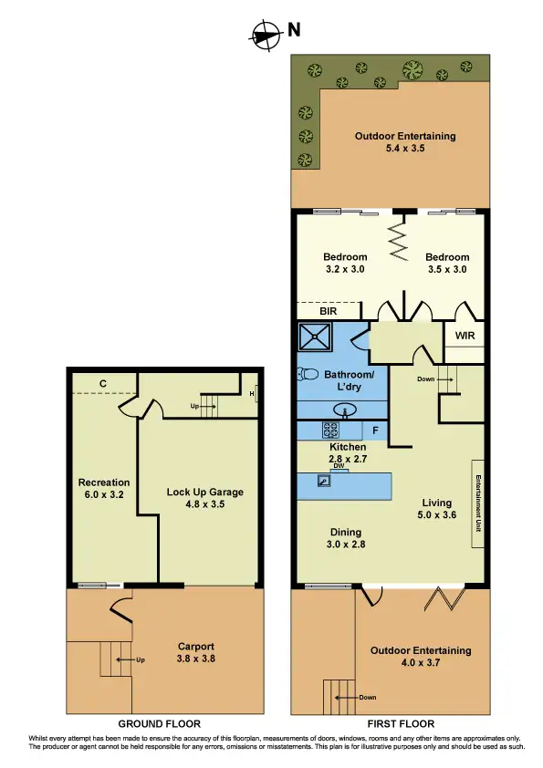 Floorplan of Homely townhouse listing, 12/8 The Strand, Williamstown VIC 3016