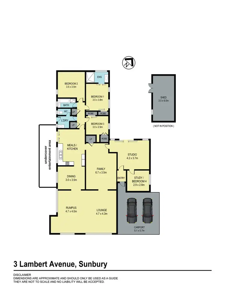 Floorplan of Homely house listing, 3 Lambert Avenue, Sunbury VIC 3429