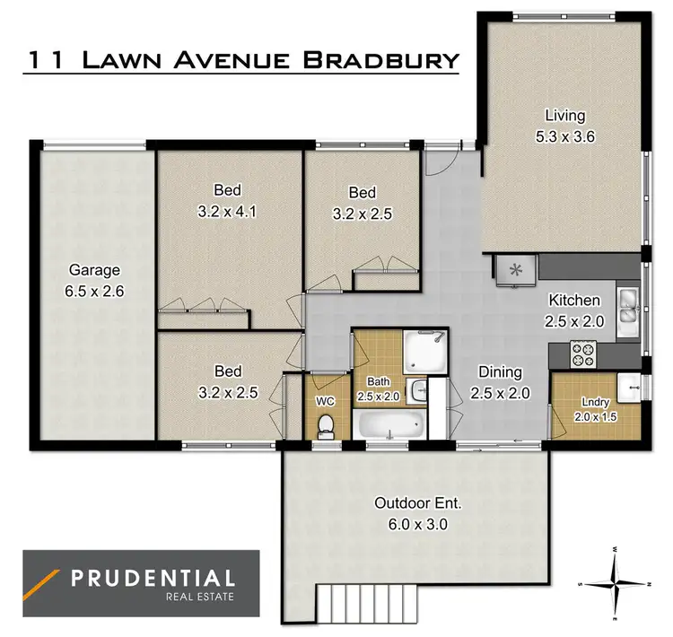 Floorplan of Homely house listing, 11 Lawn Avenue, Bradbury NSW 2560