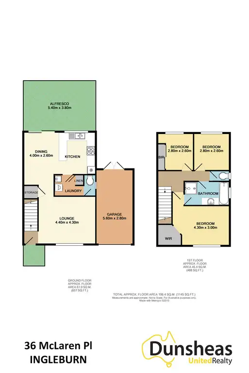 Floorplan of Homely house listing, 36 McLaren Place, Ingleburn NSW 2565