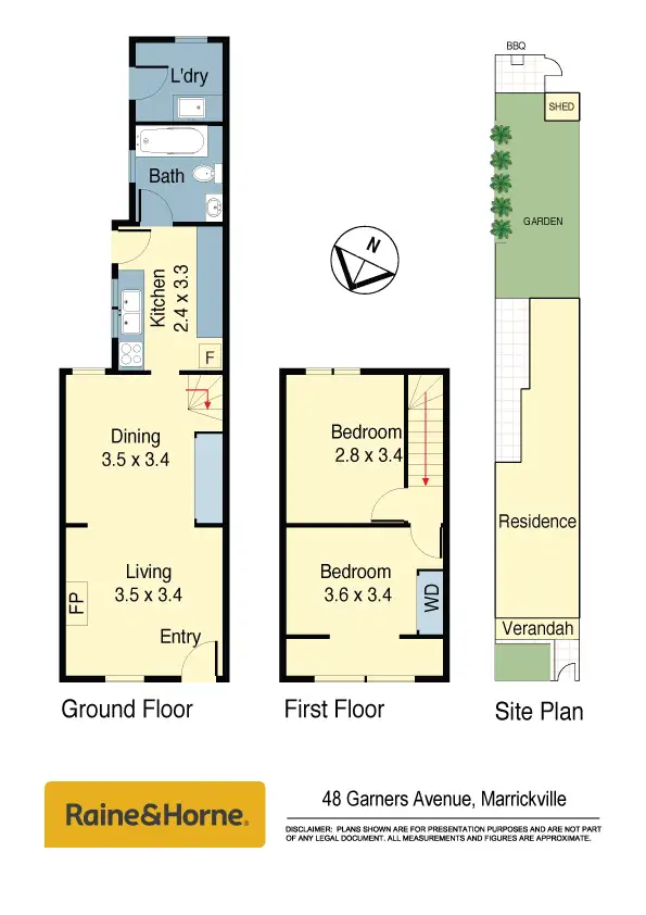 Floorplan of Homely house listing, 48 Garners Avenue, Marrickville NSW 2204