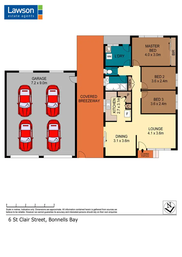 Floorplan of Homely house listing, 6 St Clair Street, Bonnells Bay NSW 2264