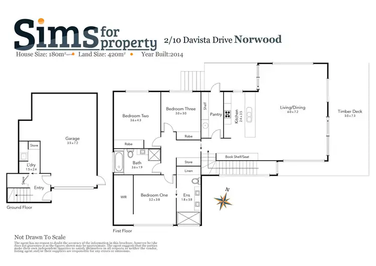 Floorplan of Homely house listing, 2/10 Davista Drive, Norwood TAS 7250